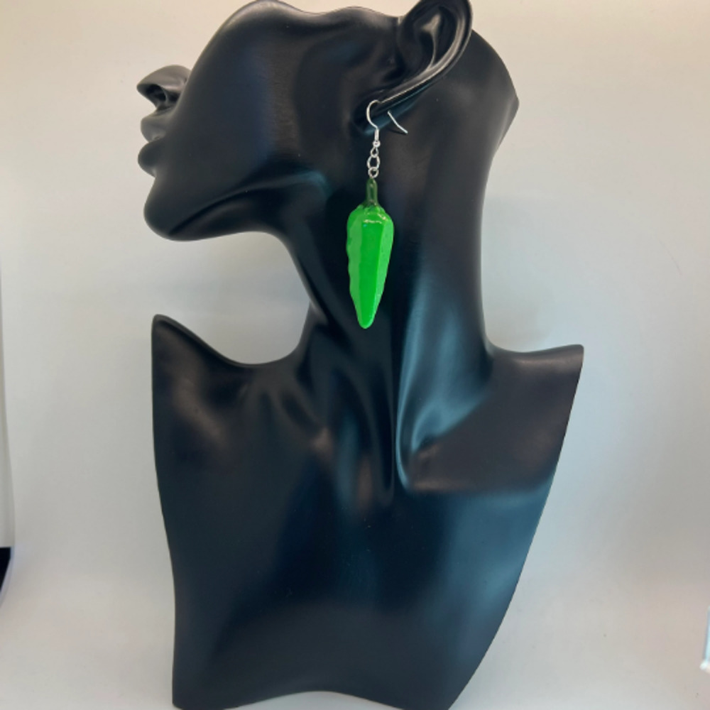 Pepper Earrings - Jalapeno Earrings - Food Earrings - Chef Earrings - Picture 8 of 10